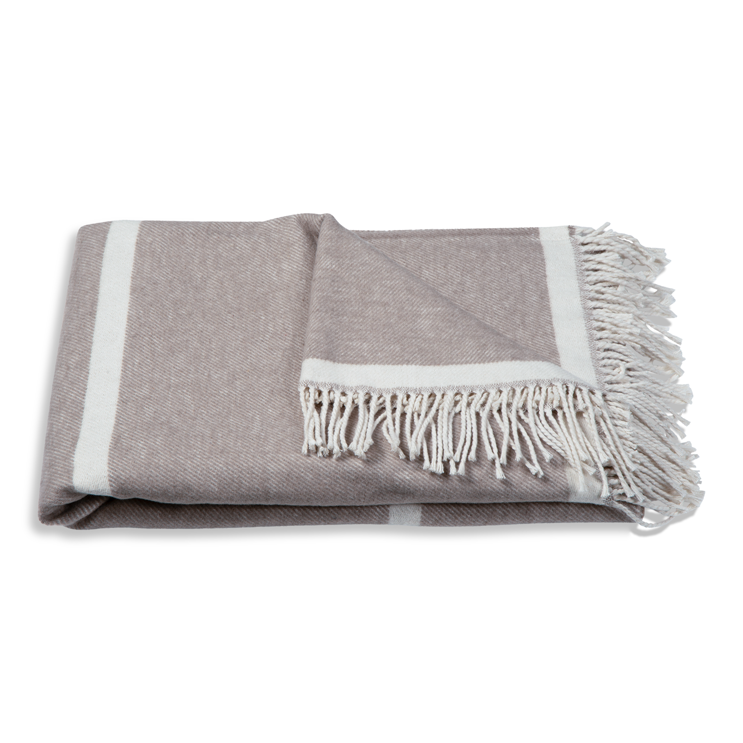 Atmooz Plaid Serenity – 150x200cm – Light Brown – Katoenmix – Franjes