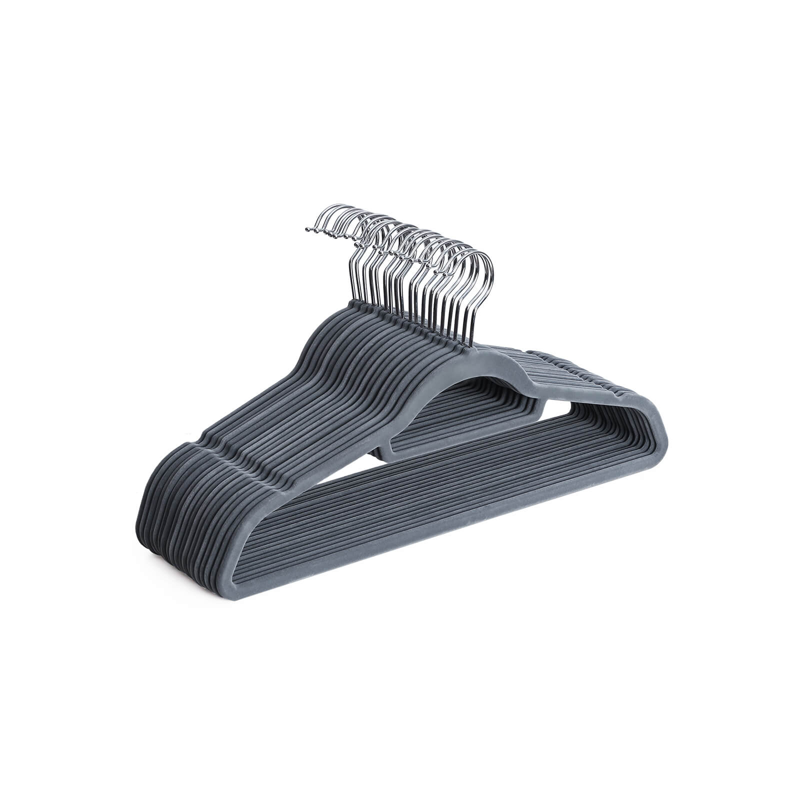50 Cintres en velours pivotant antiglisse