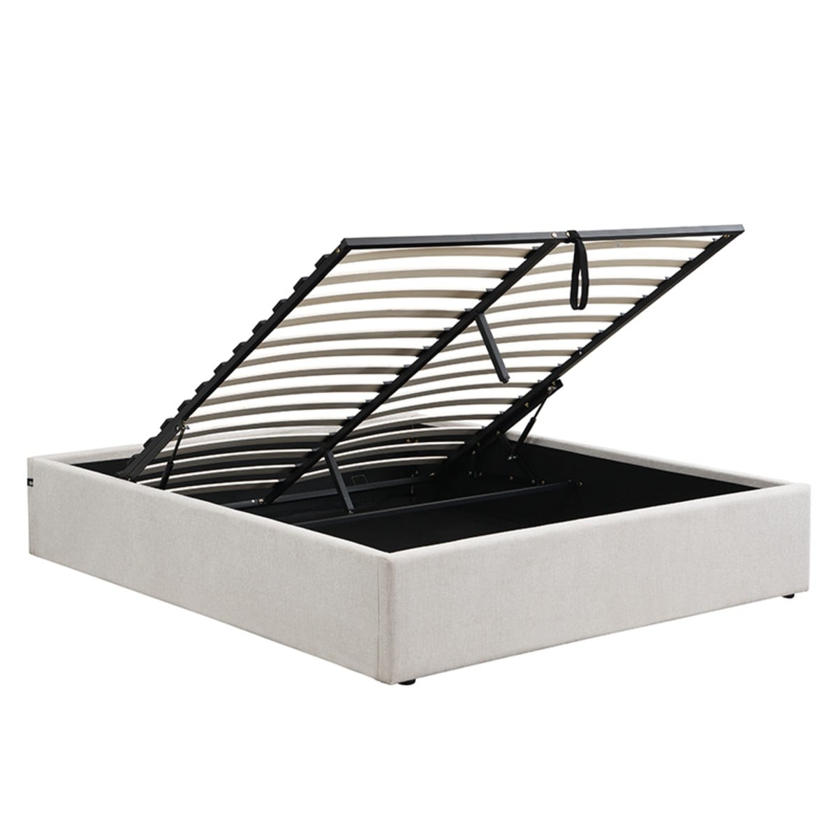 Calicosy - Opbergbed ALIX - beige 204x150x36,50 cm