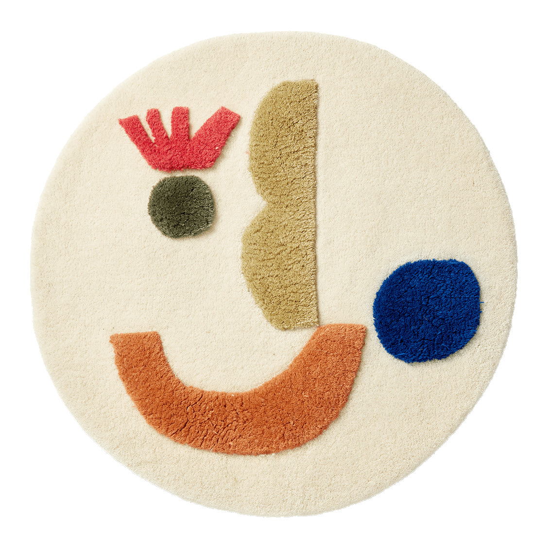 Ferm Living Panto Vloerkleed Ø 70 cm - Off-White