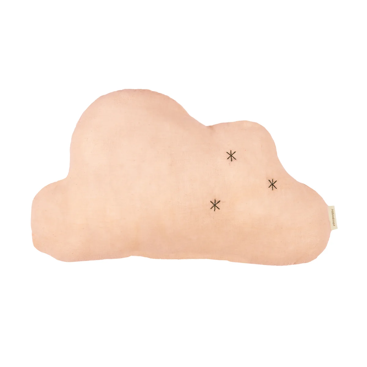 Nobodinoz - Wabi Sabi Musselin Cloud Kissen, 37 x 25 cm, powder pink