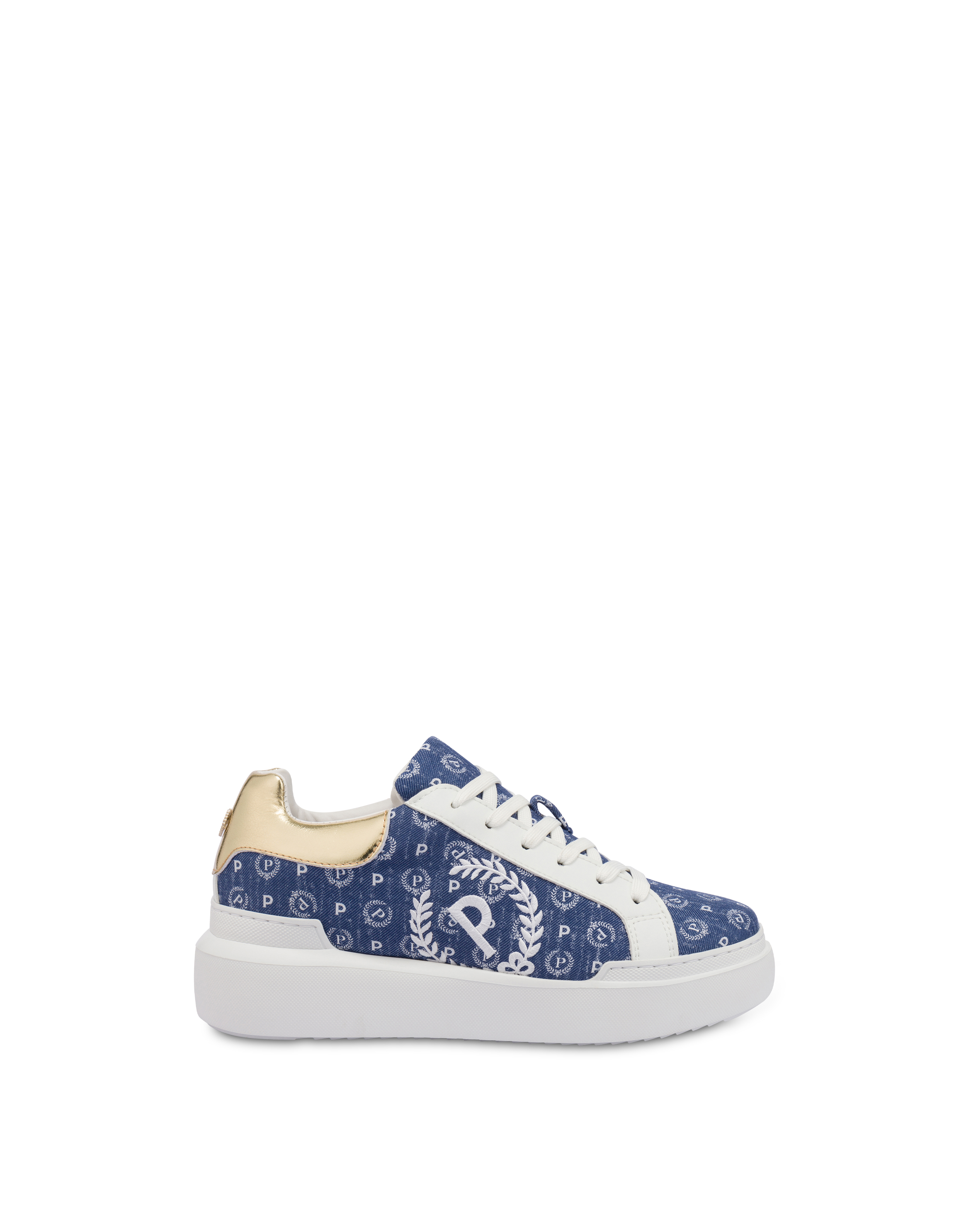 Sneakers Heritage Denim Jacquard Blu/bianco/oro