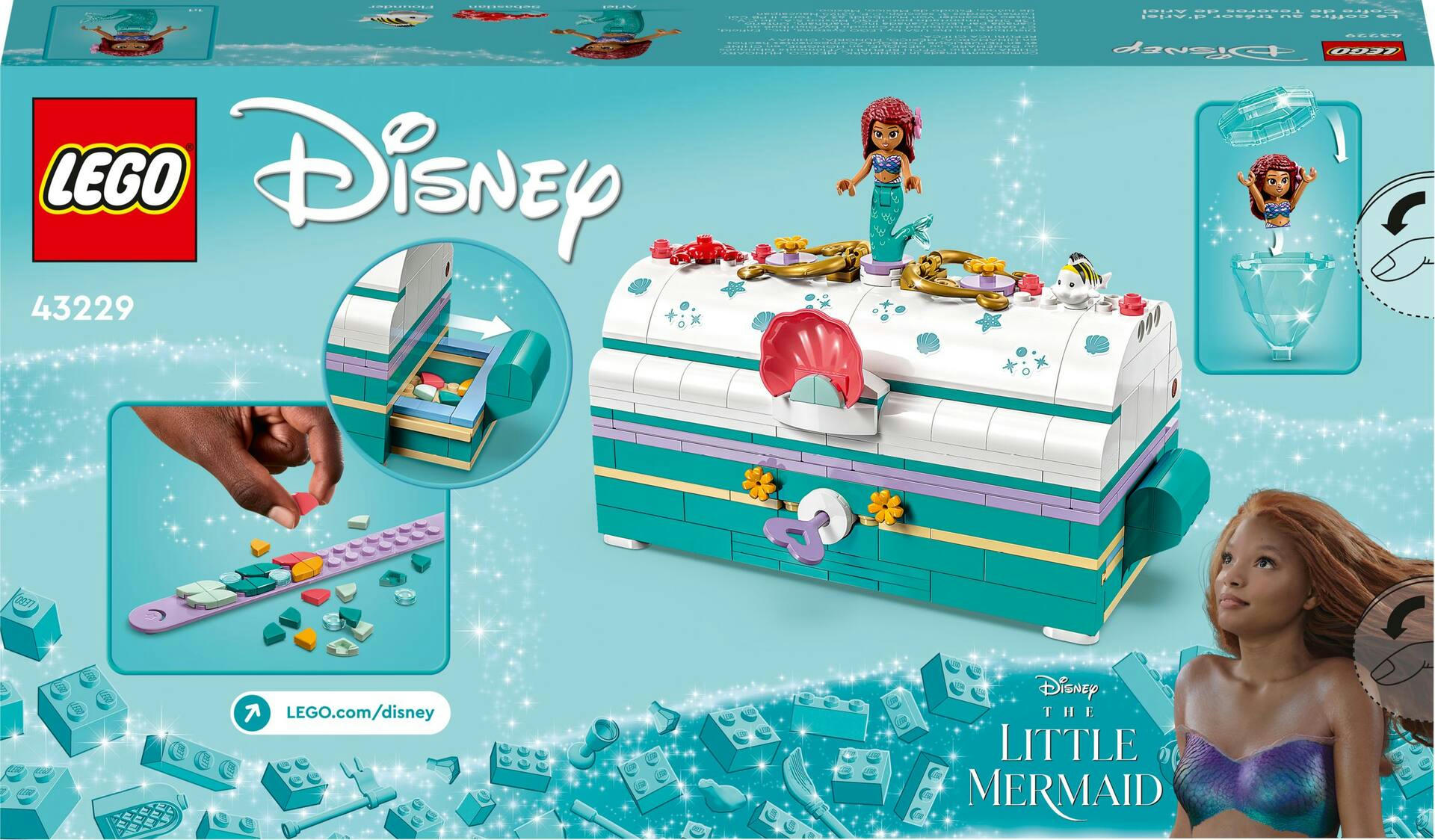 LEGO® Disney’s The Little Mermaid Ariel’s Treasure Chest Playset, Ages 6+