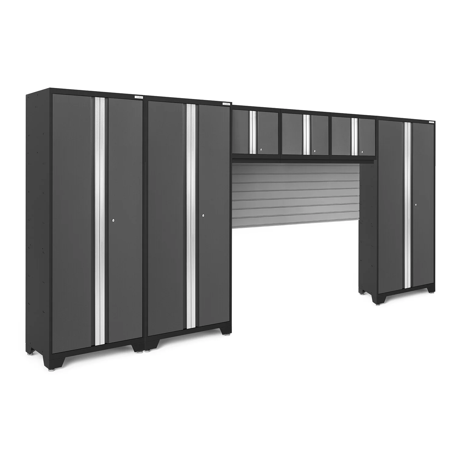 NewAge Products Bold Series 162 W x 18 D Grey 6 Piece Cabinet Set