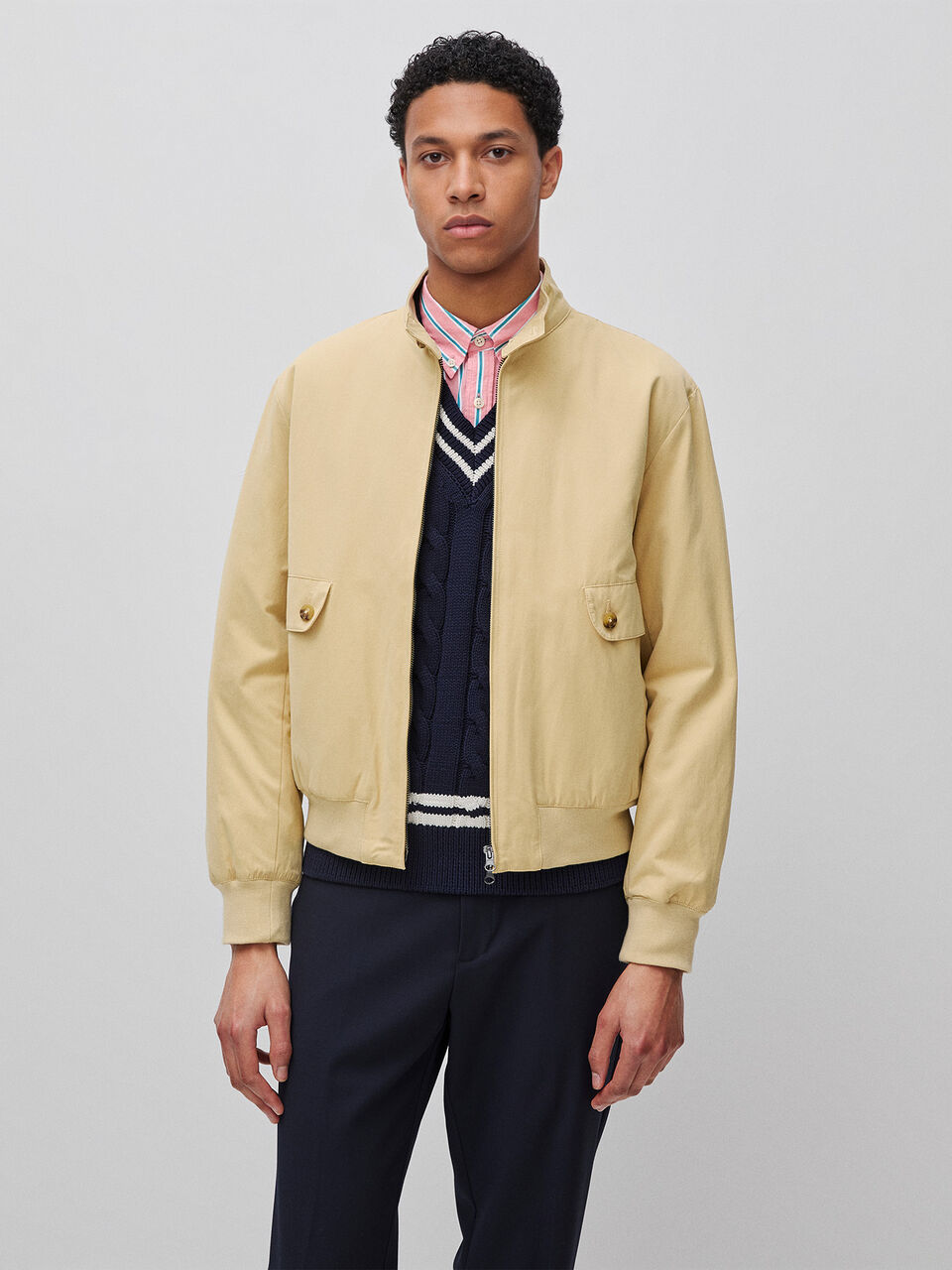 Jacket with paisley lining