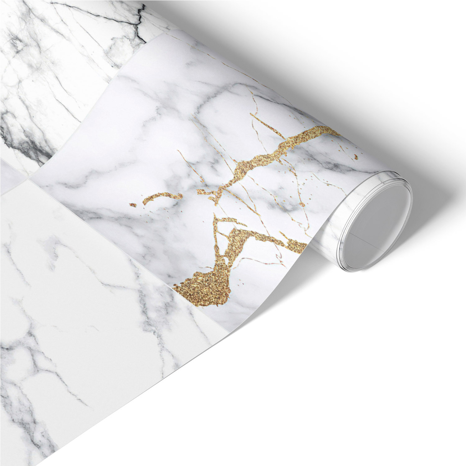 Okleina meblowa Złoty marmur 50x100 Folia samoprzylepna Glamour