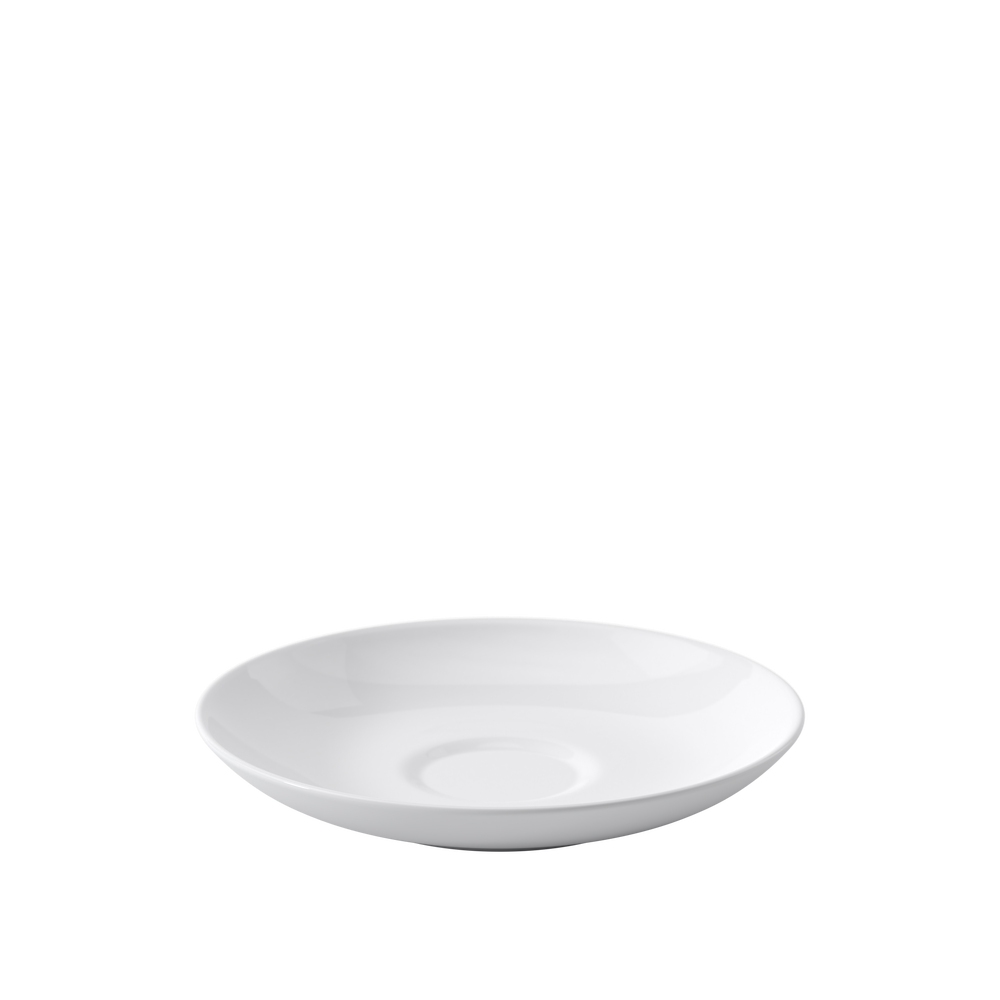 Anmut Coffee cup saucer - White, 6'', Premium Bone Porcelain
