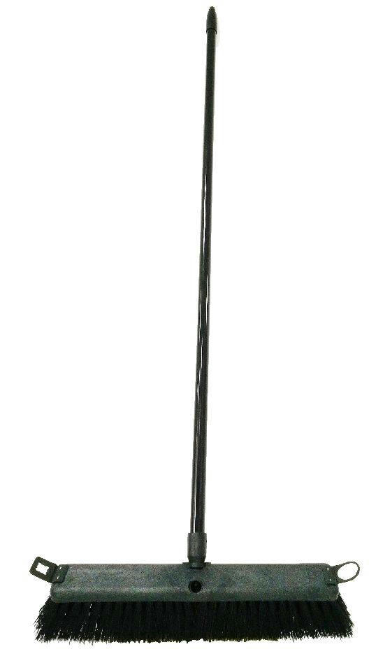 All-Purpose Push Broom with Metal Handle, 18-in