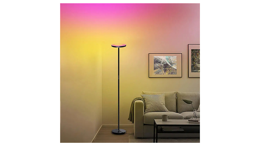 Lampa podłogowa Bobby LED ze ściemniaczem metalowa czarna