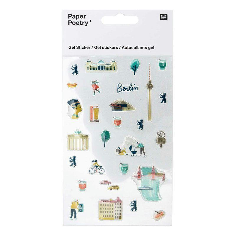 BERLIN - Stickers en gel transparent cities Berlin