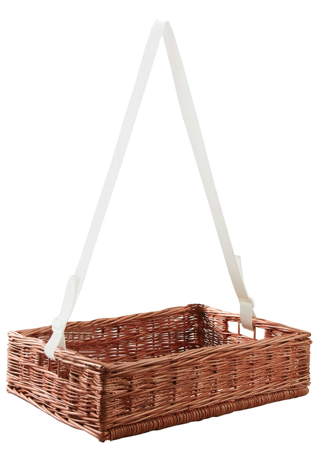 - Panier ouvreuse cinéma en osier avec sangle ajustable à poser