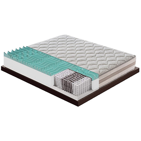 Matelas 140x190 800 ressorts Epaisseur 25 cm - Mémoire de forme 5 cm - Effet relaxant - Housse amovible - Modèle Parigi