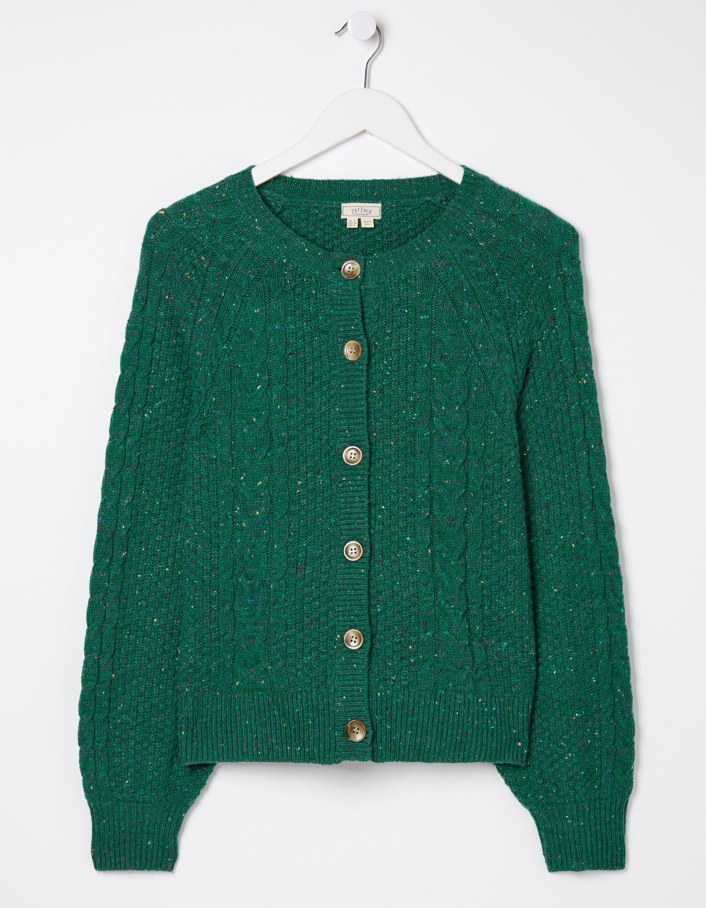 Chloe Cable Crew Cardigan