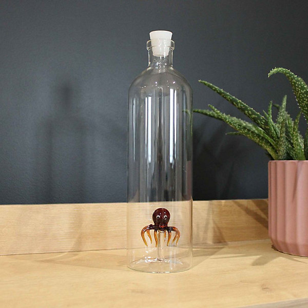 Bouteille décorative en verre Atlantis 1.2 L Pieuvre