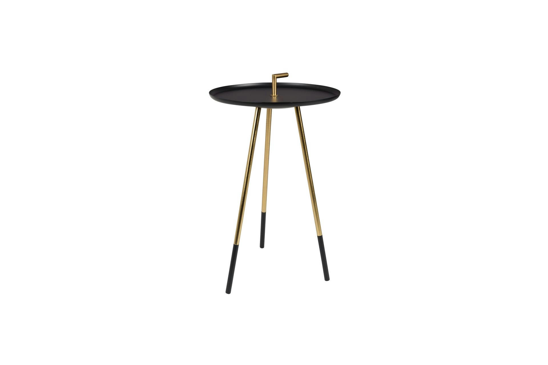 RUMBI - Table d'appoint en métal noir