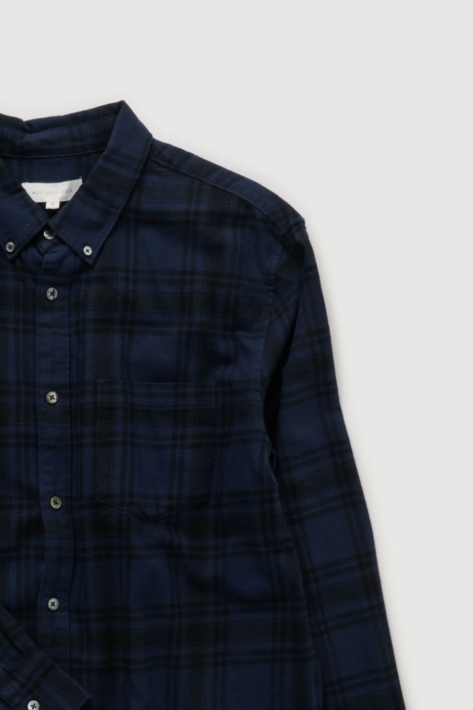 Re-Worn Mens Cotton Stripe Long Sleeve Shirt