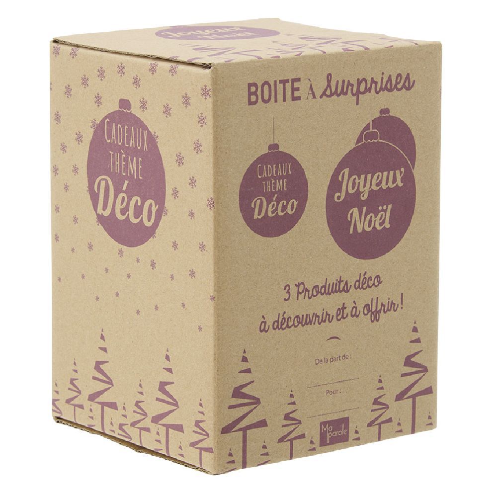BoÎte cadeau surprise déco bougie roses éternelles