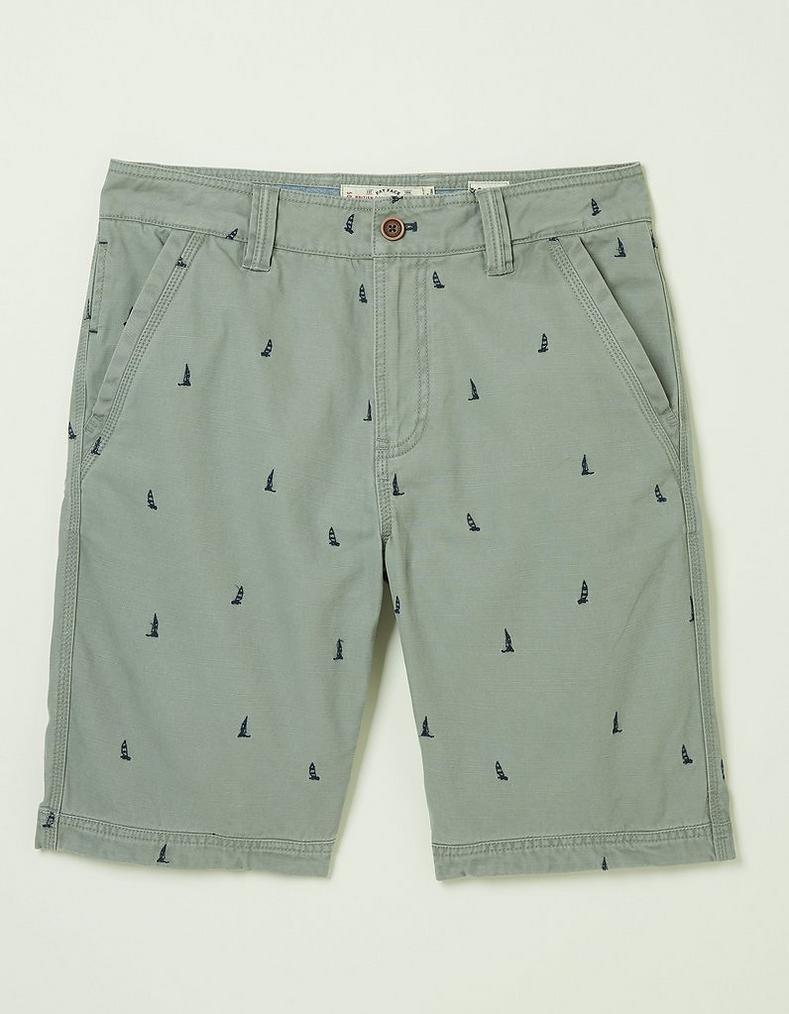 Cove Boat Embroidered Shorts