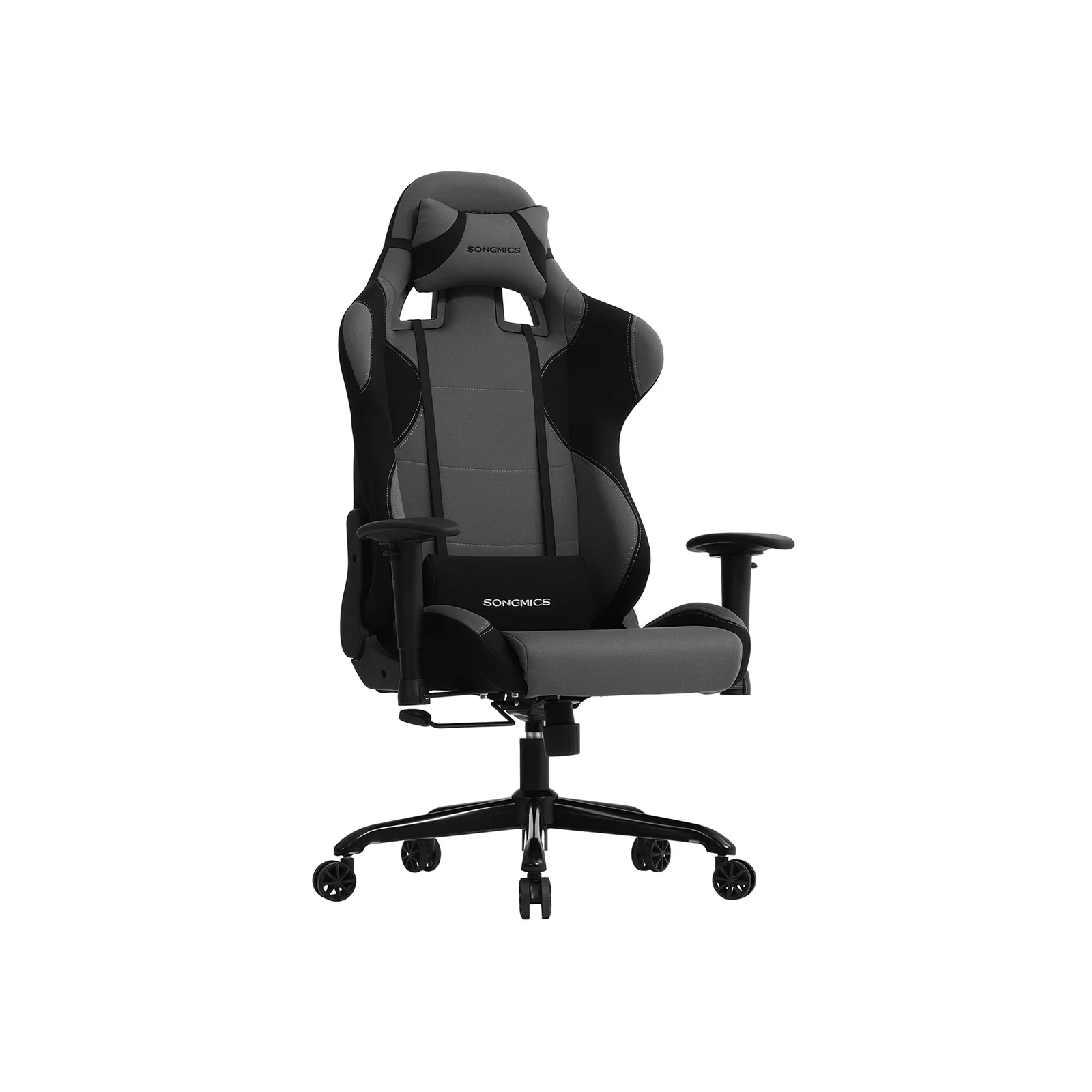 Fauteuil gamer gris noir