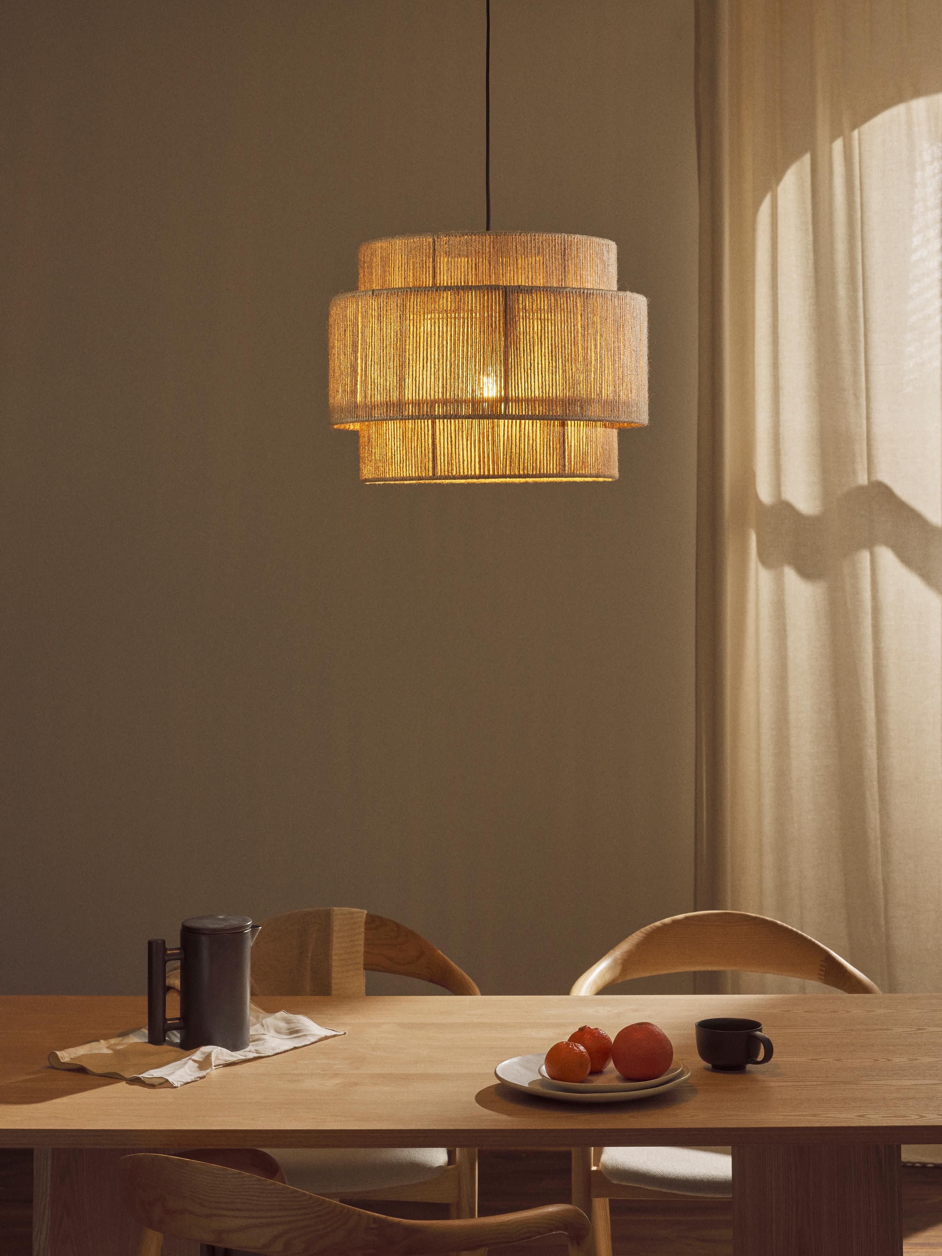 Pendelleuchte Cecillia aus Jute