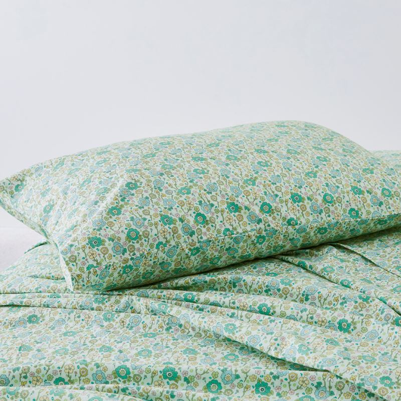 Ida Floral Sea Spray Printed Sheet Set