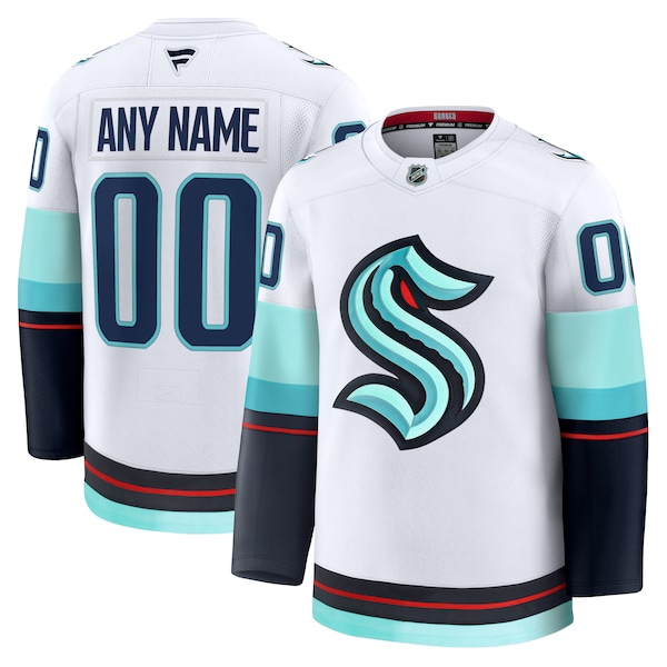 Seattle Kraken  Away Premium Custom Jersey - White/Navy