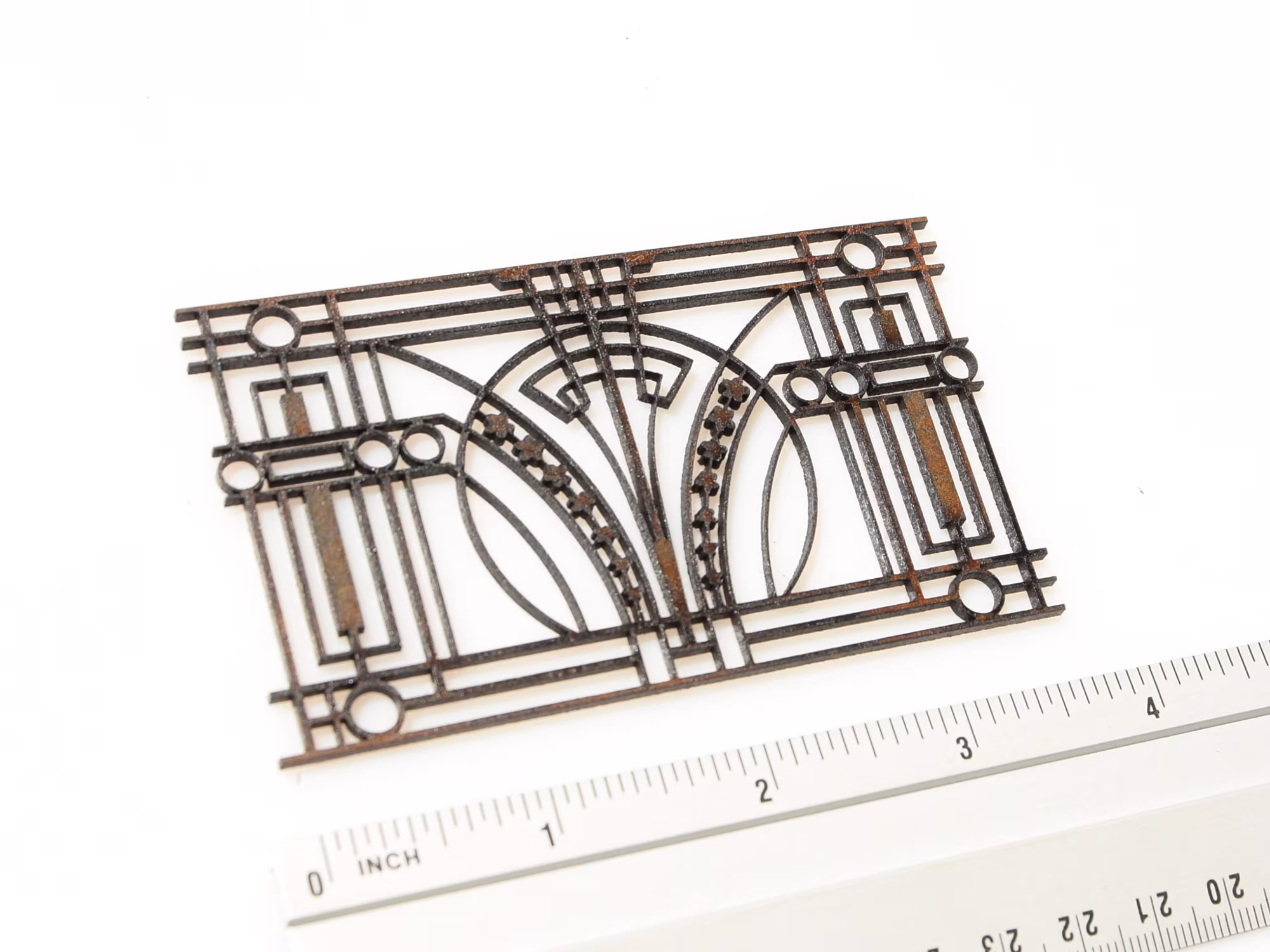 Art Deco Miniature Fire Screen: 1/12 Scale Dollhouse Decor DIY Kit