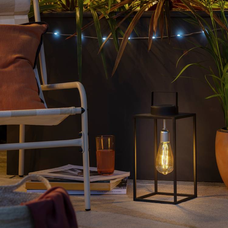 Habitat Solar Filament Bulb Lantern