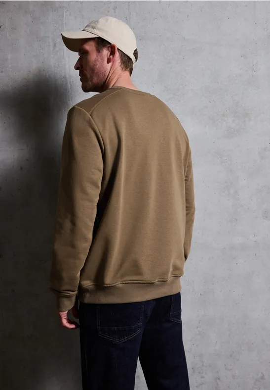 Crewneck Struktursweatshirt