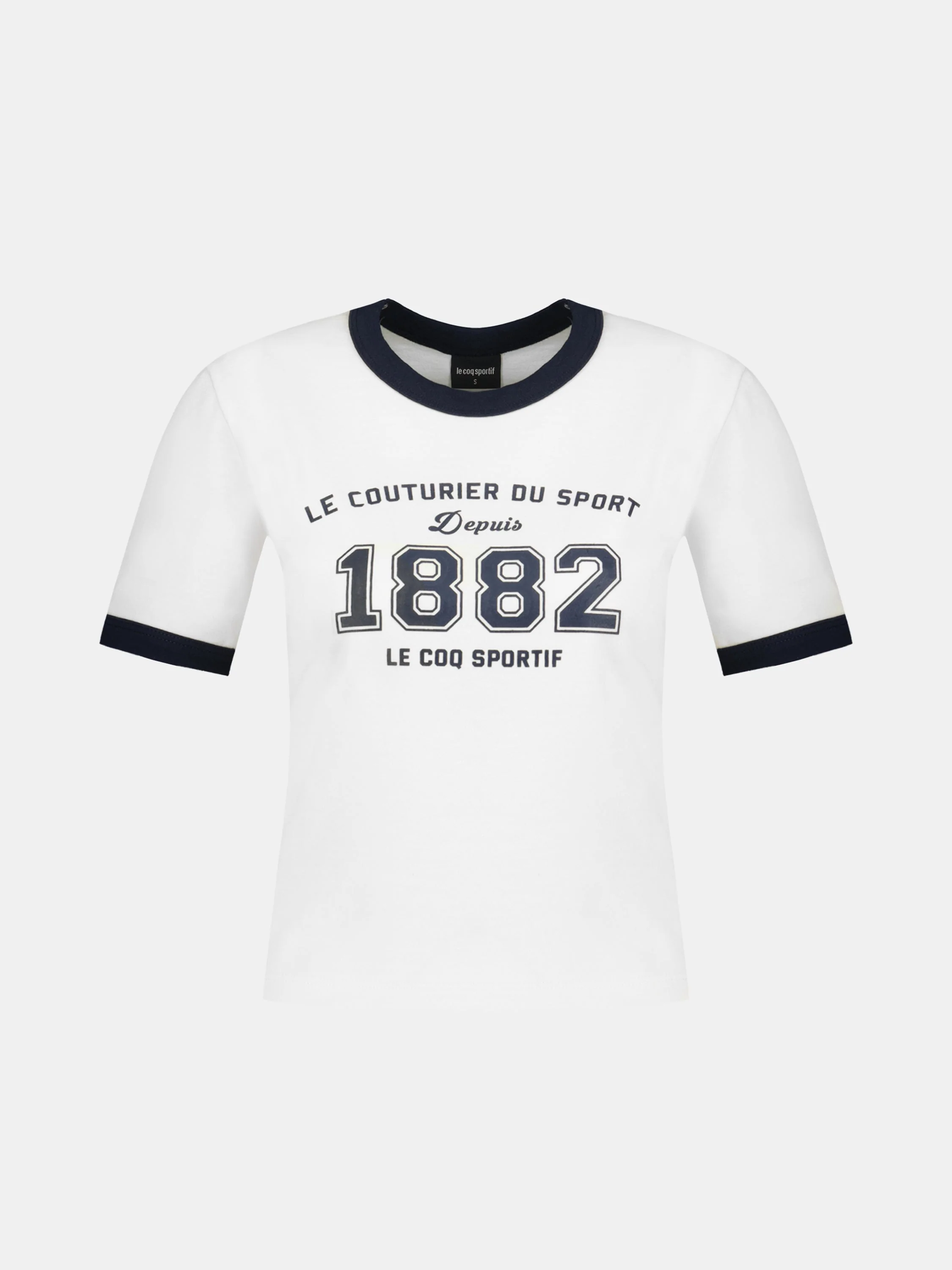 2511005-SMU HERITAGE Tee Crop N°1 W marshmallow | T-shirt Femme