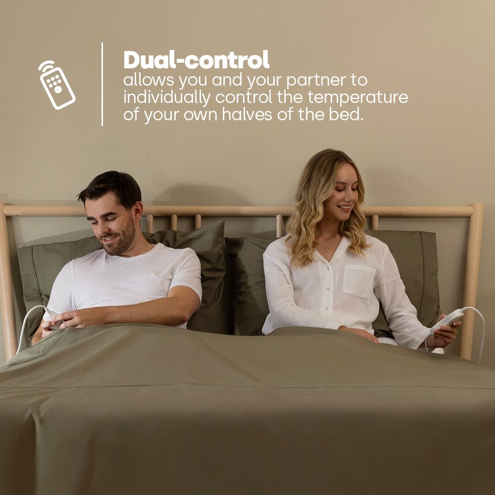 LIVIVO Dual-Control Electric Under-Blanket - King