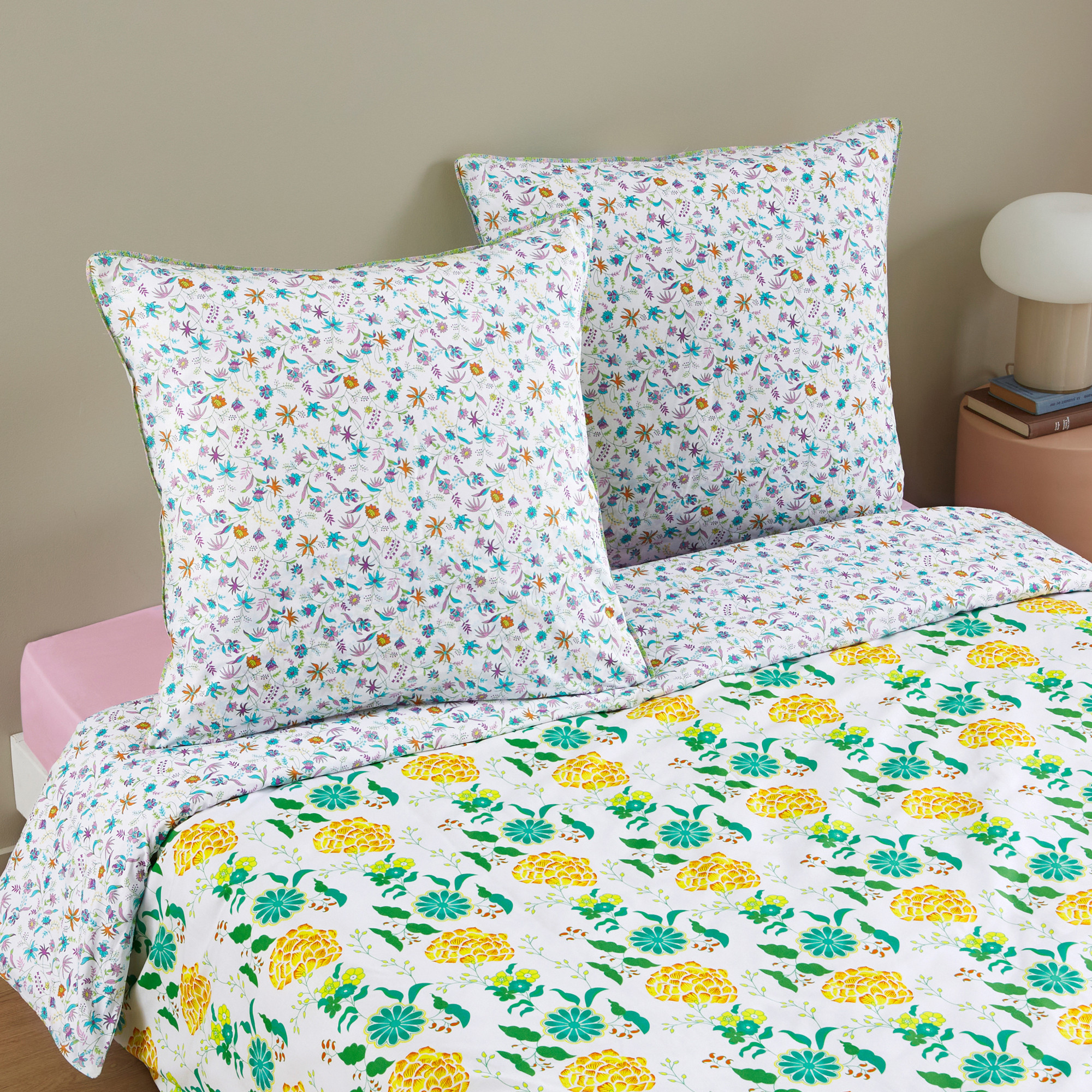 Taie d'oreiller enfant floralPetit Pan fleurs
