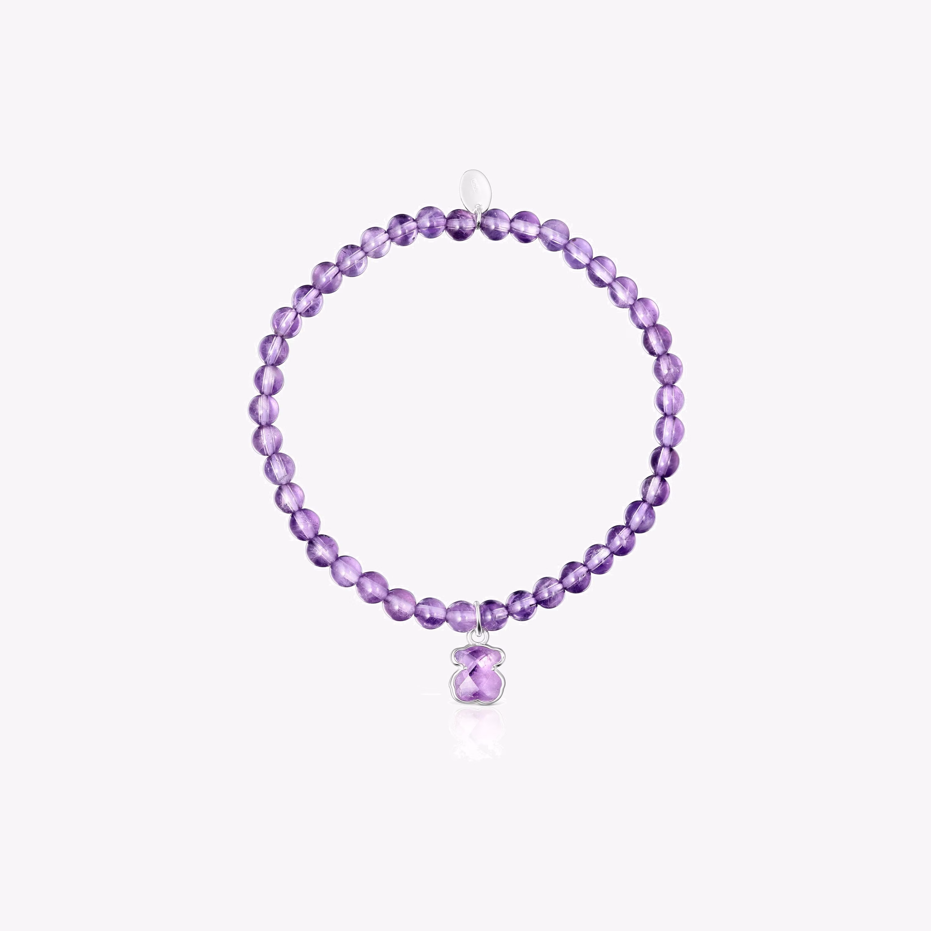 Pulsera de plata y amatista Icon Color