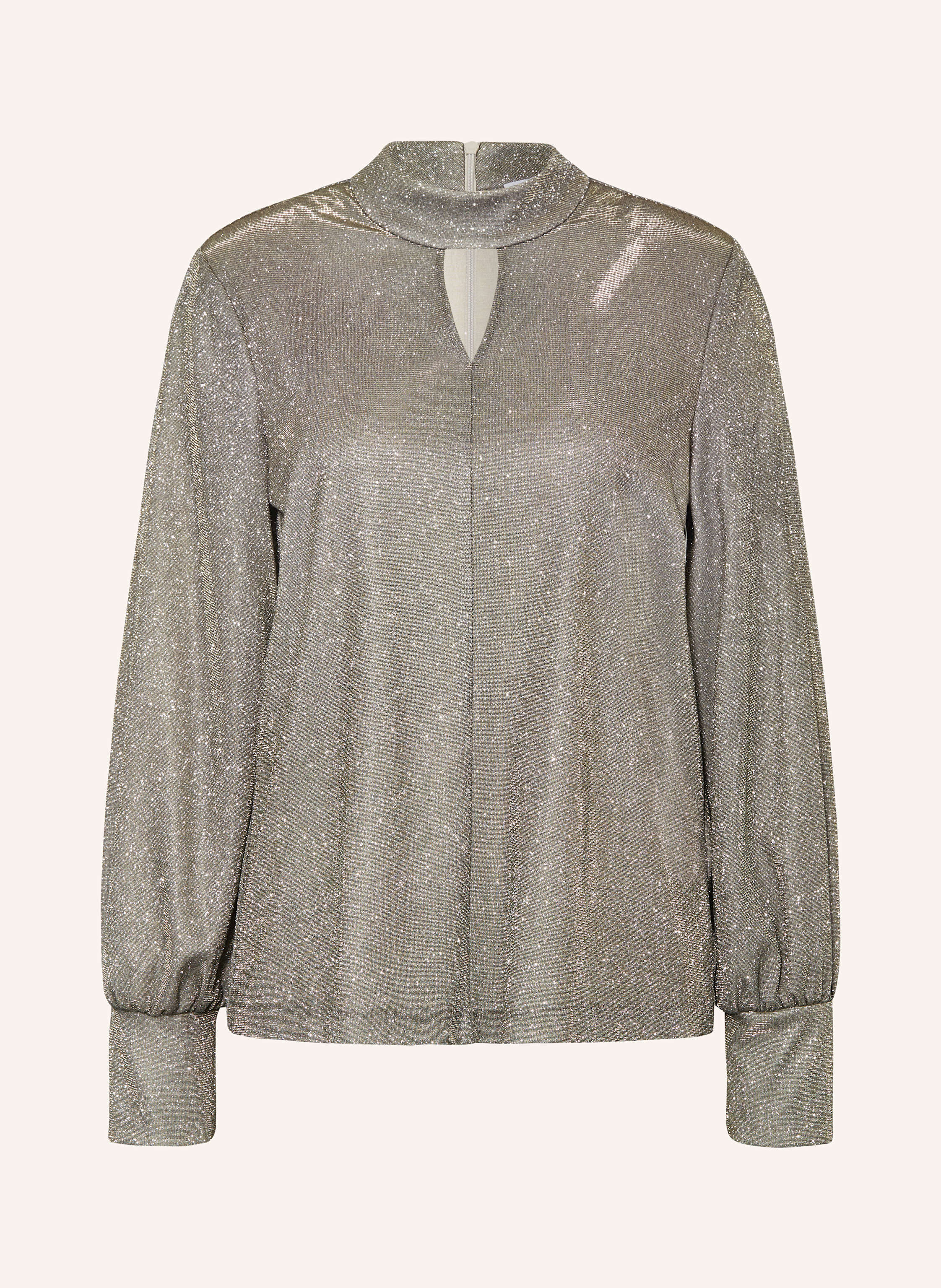 RIANI Blusenshirt mit Glitzergarn und Cut-out