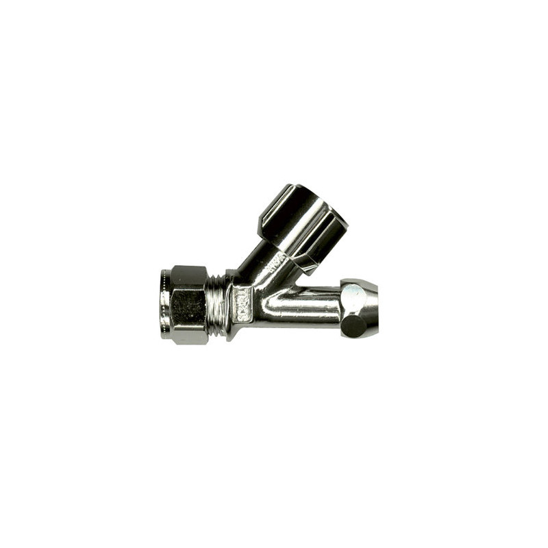 Robinet d'arrêt droit 15 x 10 mm SANINSTAL