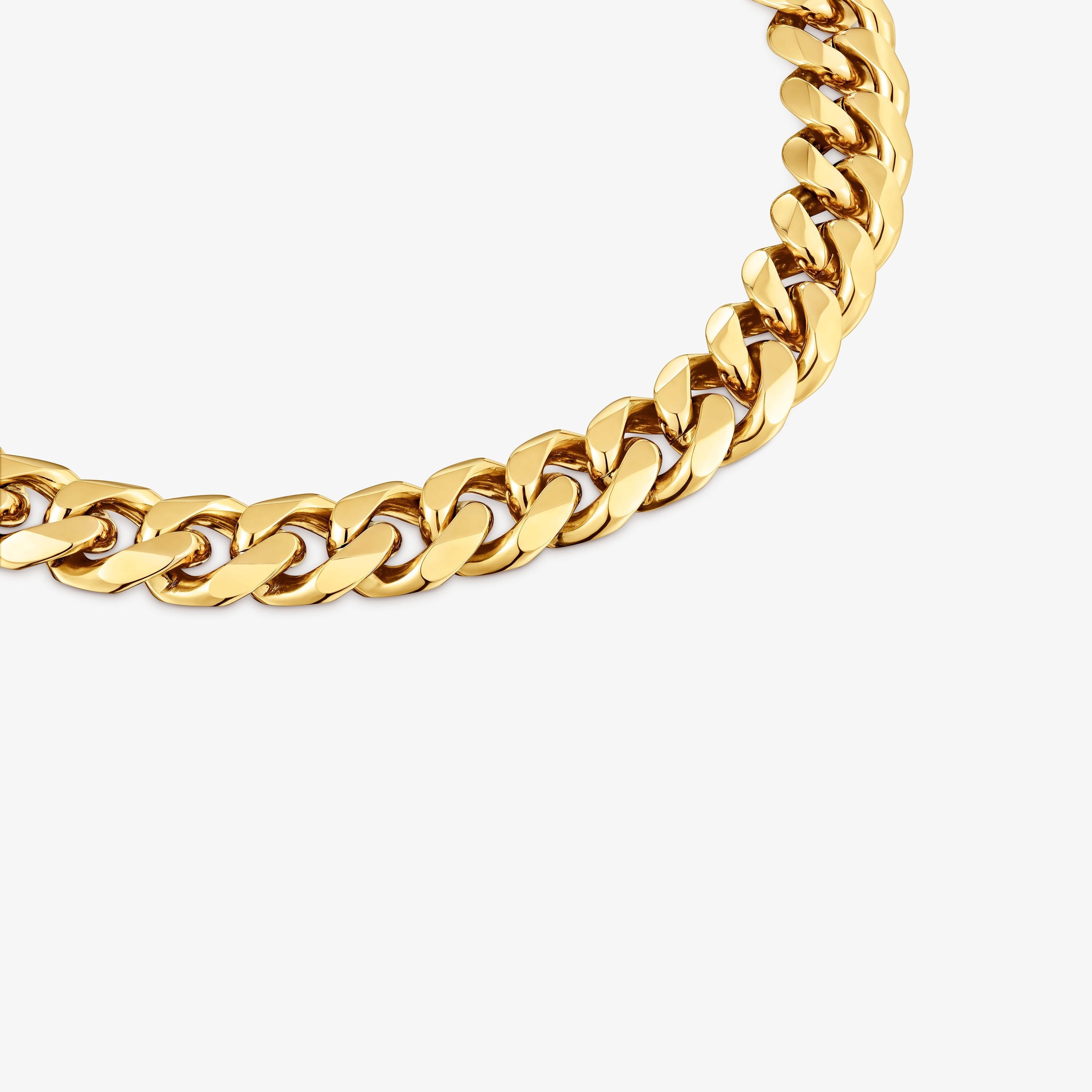 Collar cadena barbada de acero en color dorado TOUS Basics