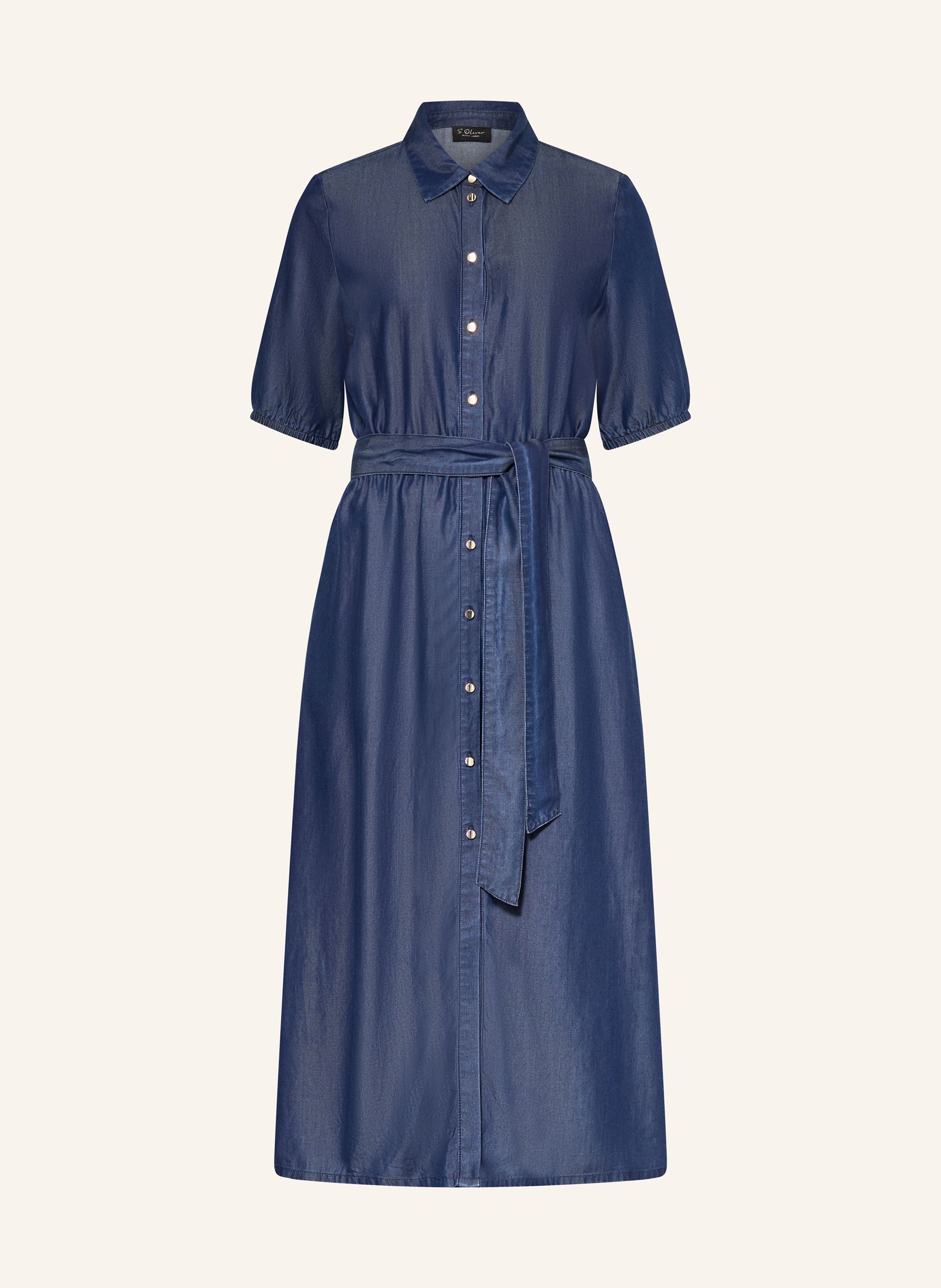 s.Oliver BLACK LABEL Hemdblusenkleid in Jeansoptik