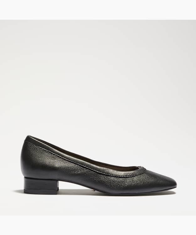 Approve Black - Leather Ballet Flats