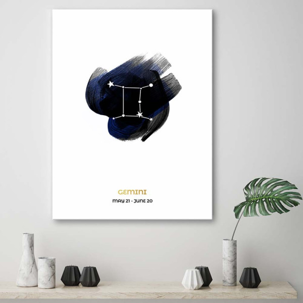 Feeby Obraz na płótnie Znak zodiaku Bliźnięta 40x60