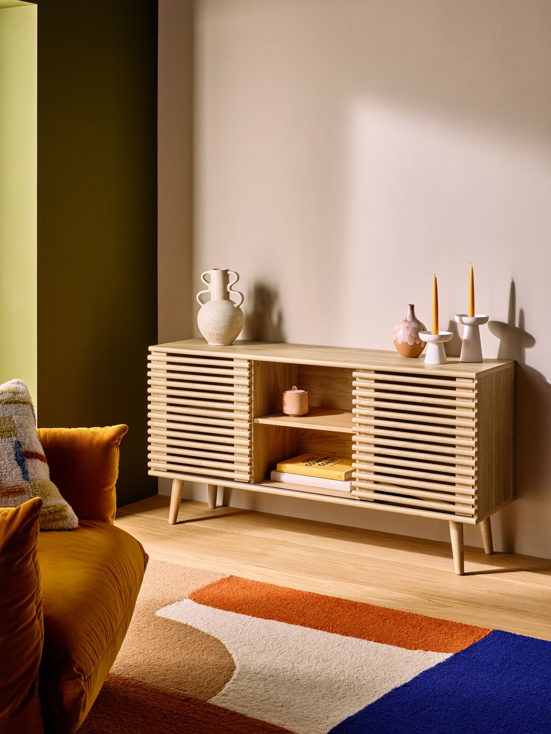 Large Tulma Large Sideboard in Mid Oak Effect