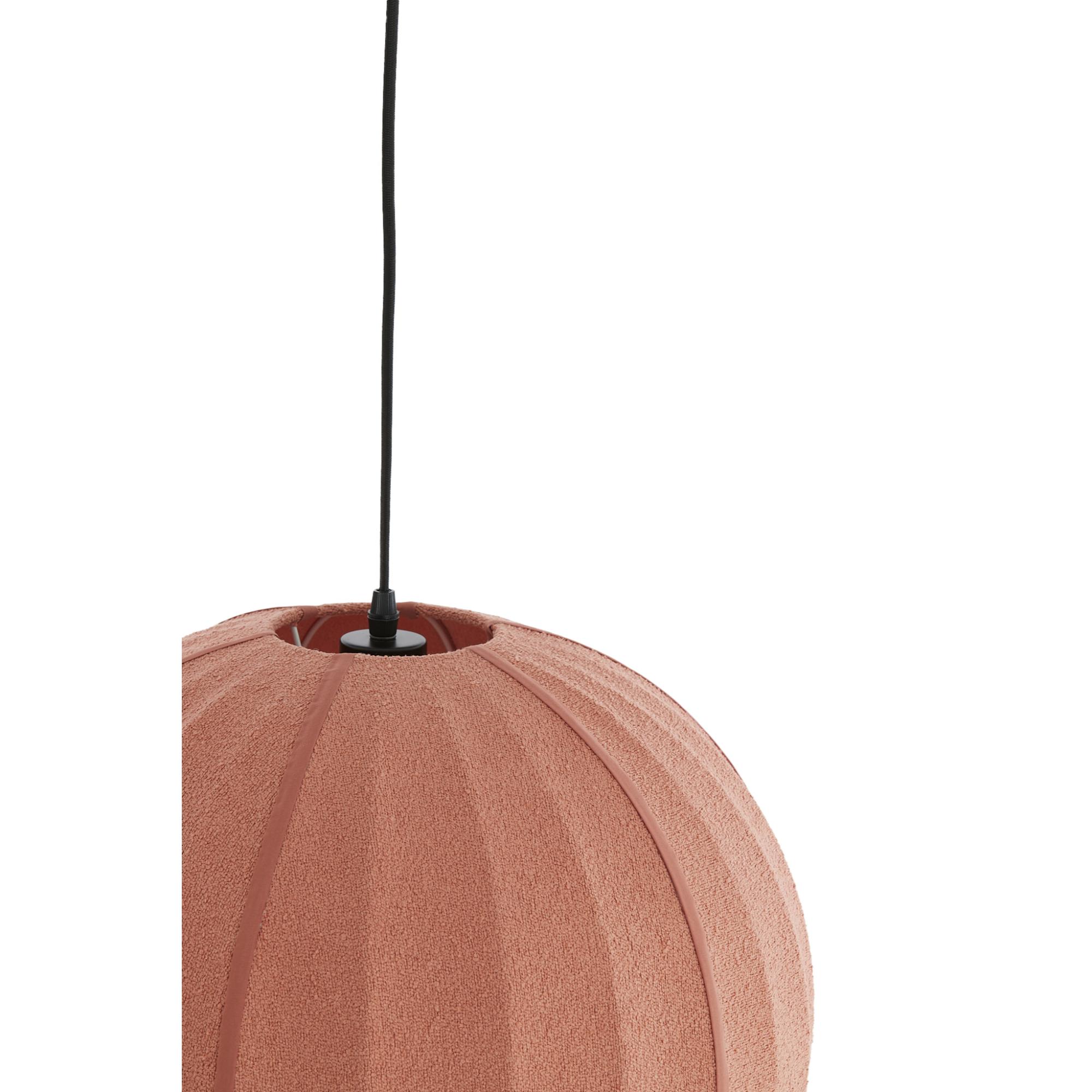 Light & Living Hanglamp Zagori - Koraalrood - Ø35cm