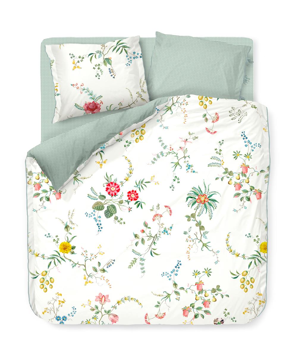 Pip Studio Fleur Grandeur dekbedovertrek - Lits-Jumeaux - 240x200/220 - Wit