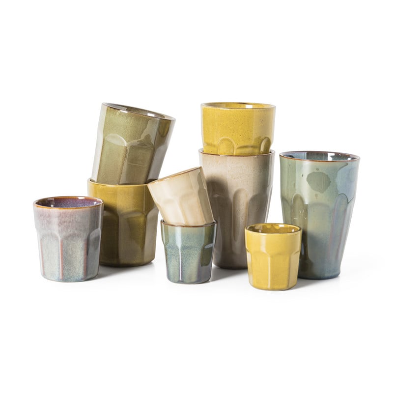 Espressokopje facet - geel - 100 ml