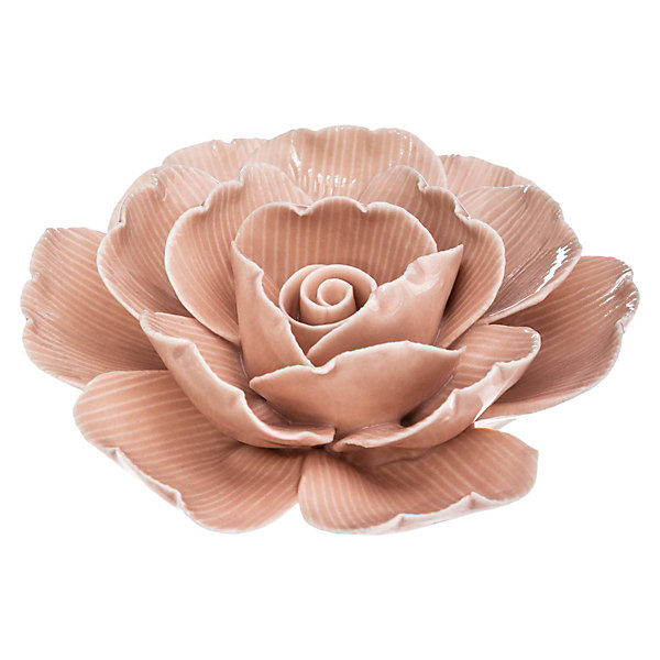 Fleur Poésie - céramique - D10 cm - Rose- Atmosphera
