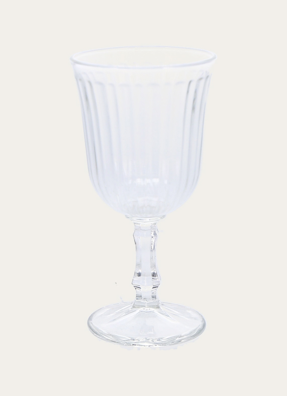 LOT DE 6 GRANDS VERRES à VIN SUR PIED TRANSPARENT