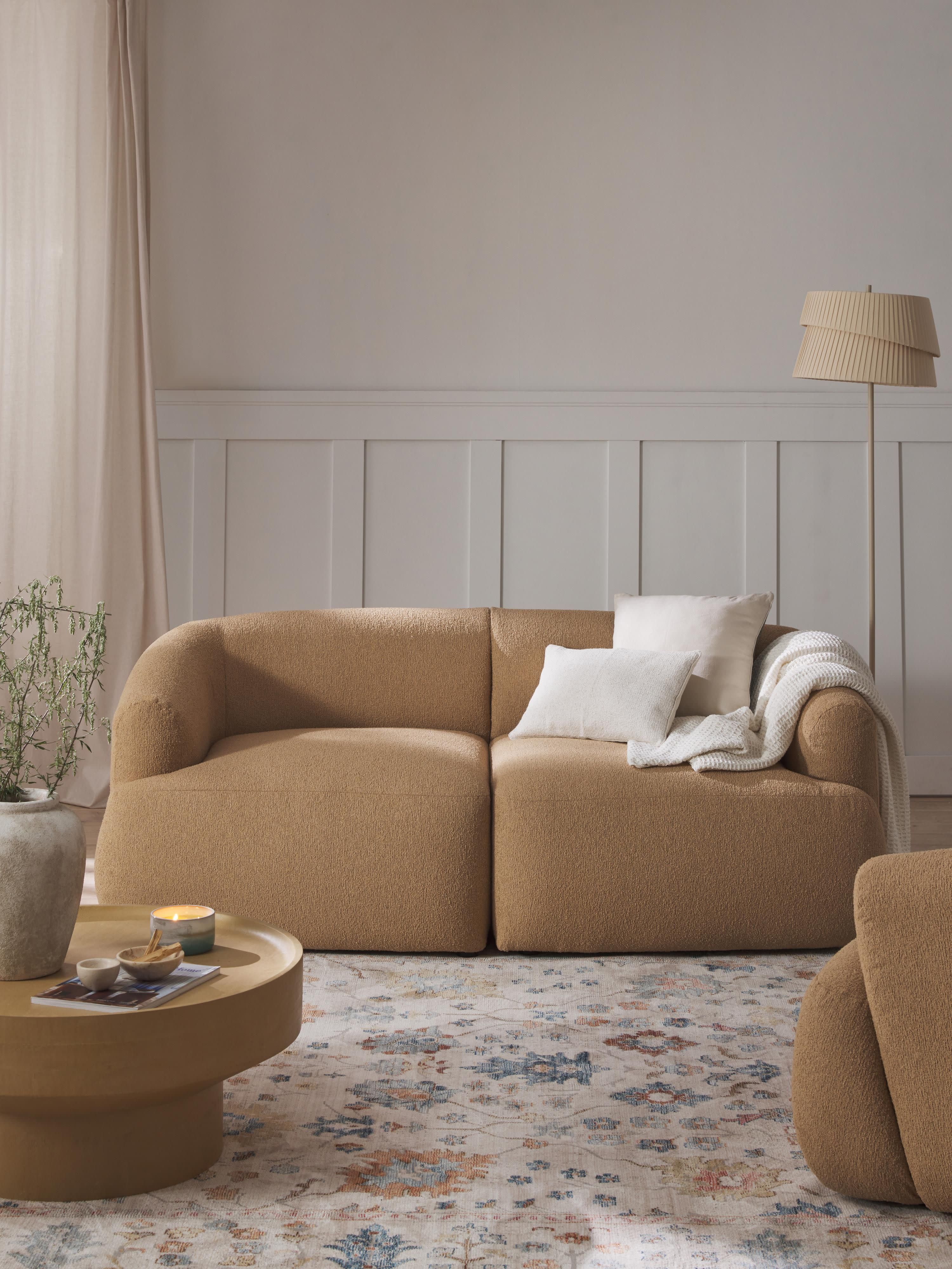 Modulares Bouclé-Sofa Sofia (2-Sitzer)