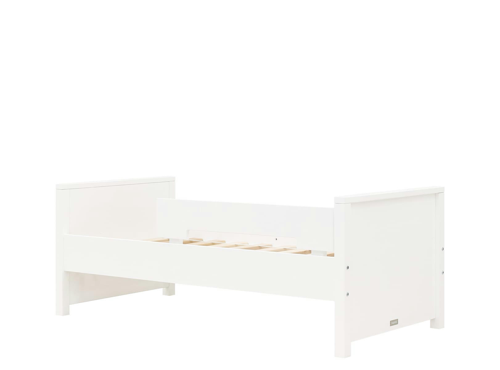 JONNE - Lit d'enfant 70x140 en MDF et hêtre blanc