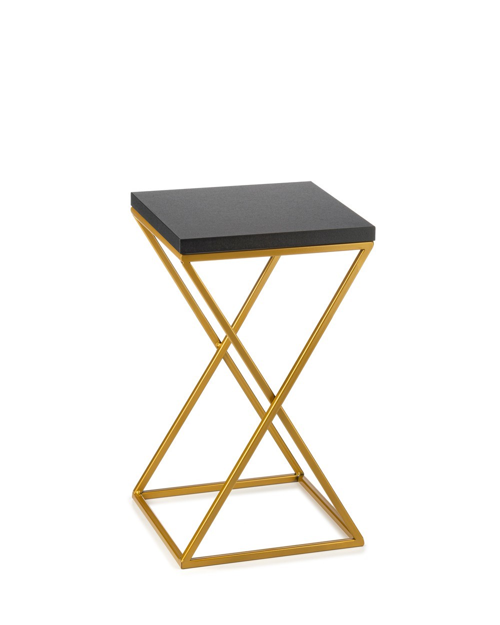 Kwietnik stojący 40 cm blat czarny metal GLAMOUR