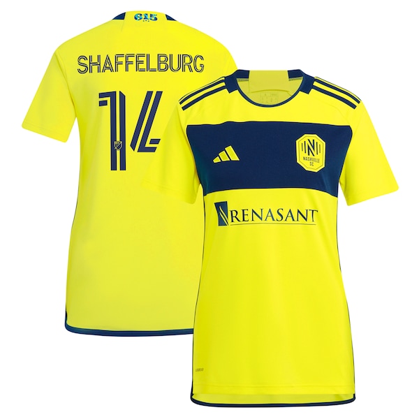 Jacob Shaffelburg Nashville SC adidas Women's 2024 The 615 Kit Replica Player Jersey - Yellow