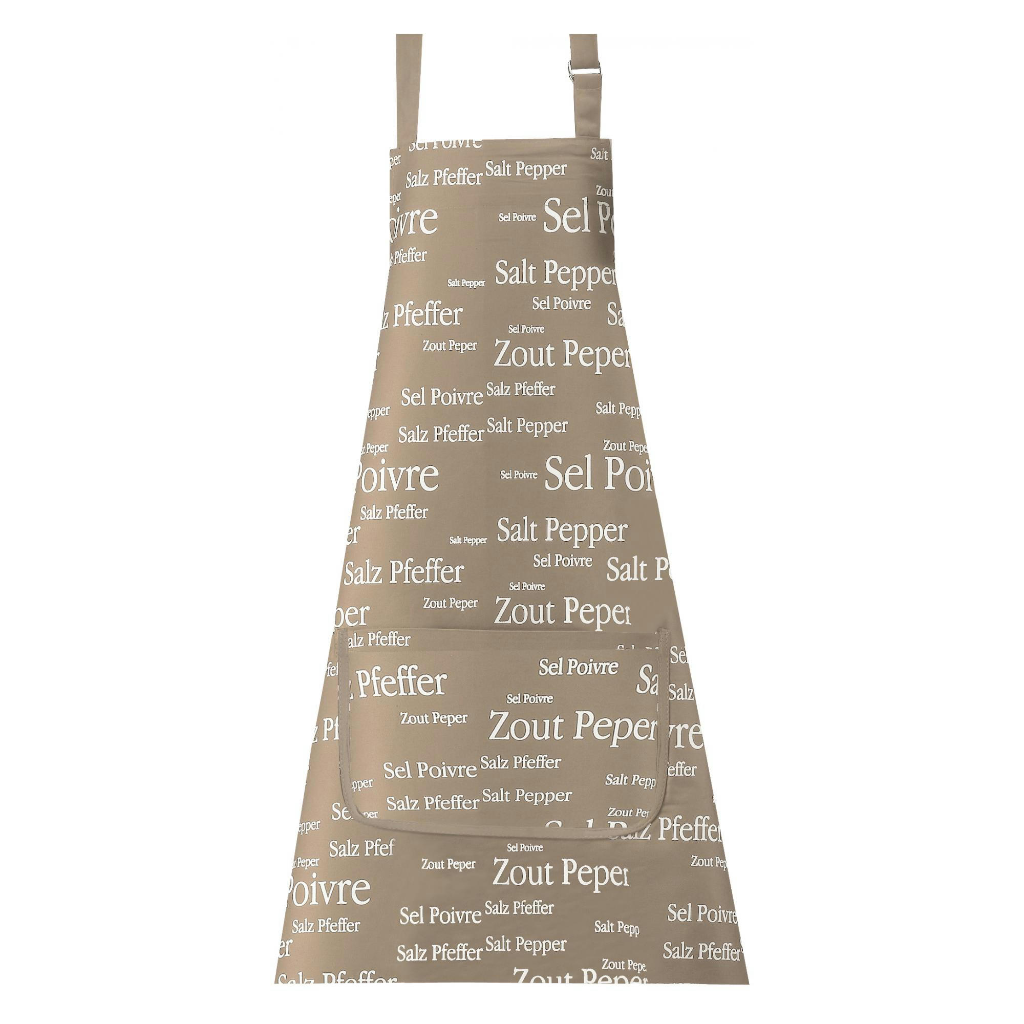 SEL & POIVRE - Tablier  en coton ficelle 80 x 85